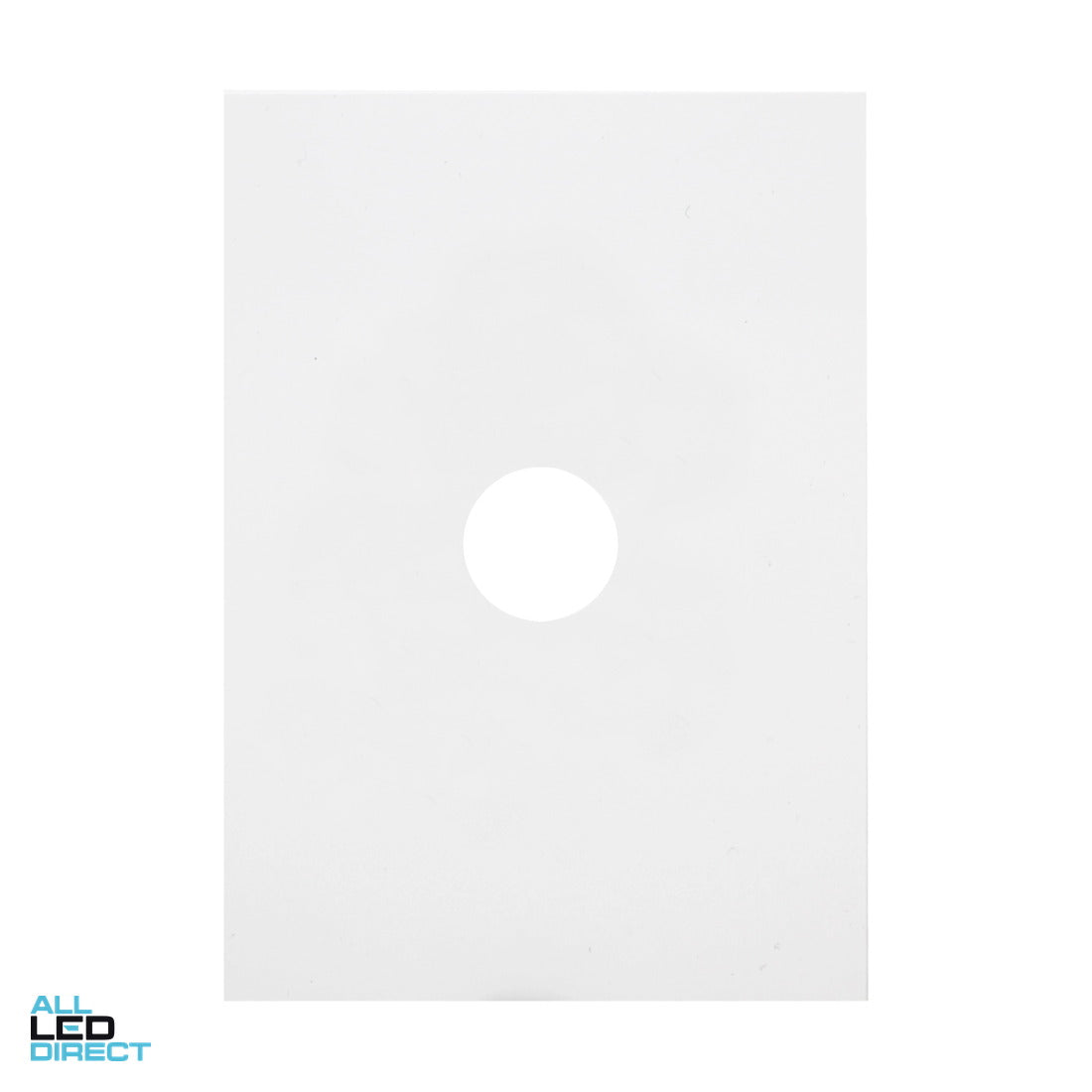 Hager 1 Gang FINESSE Internal Switch Cover Plate Gloss White ALL LED Direct