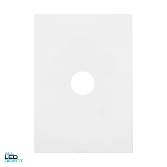 Hager 1 Gang FINESSE Internal Switch Cover Plate Matt White ALL LED Direct