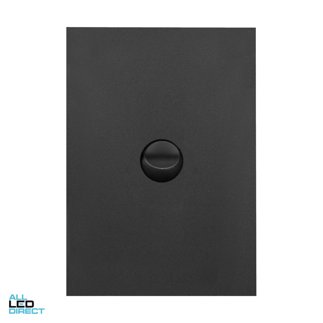 Hager 16 Amp 1 Gang FINESSE Vertical Internal Rocker Switch Matte Black ALL LED Direct