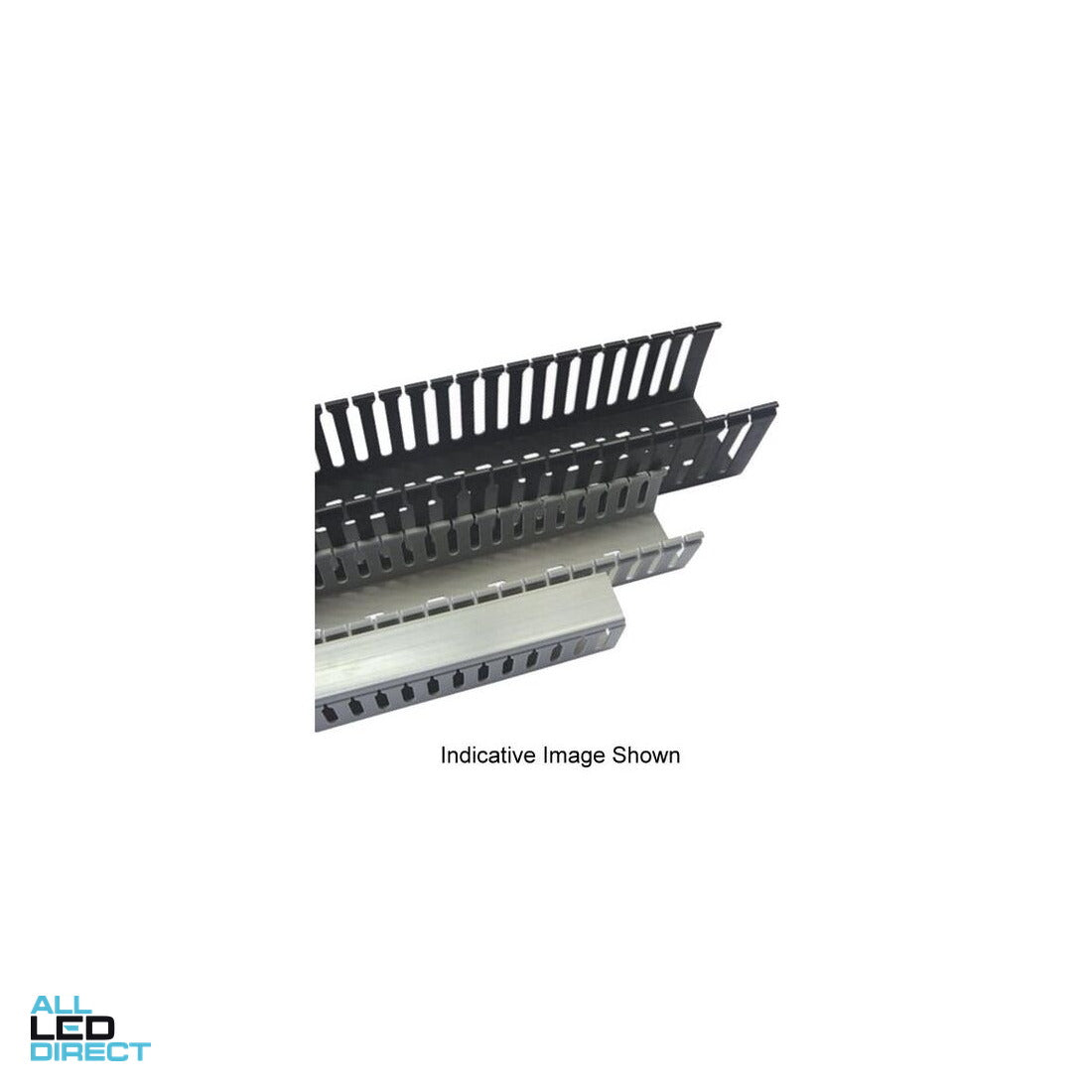 IPD 40X60mm Open Slot Grey Cable Duct ALL LED Direct