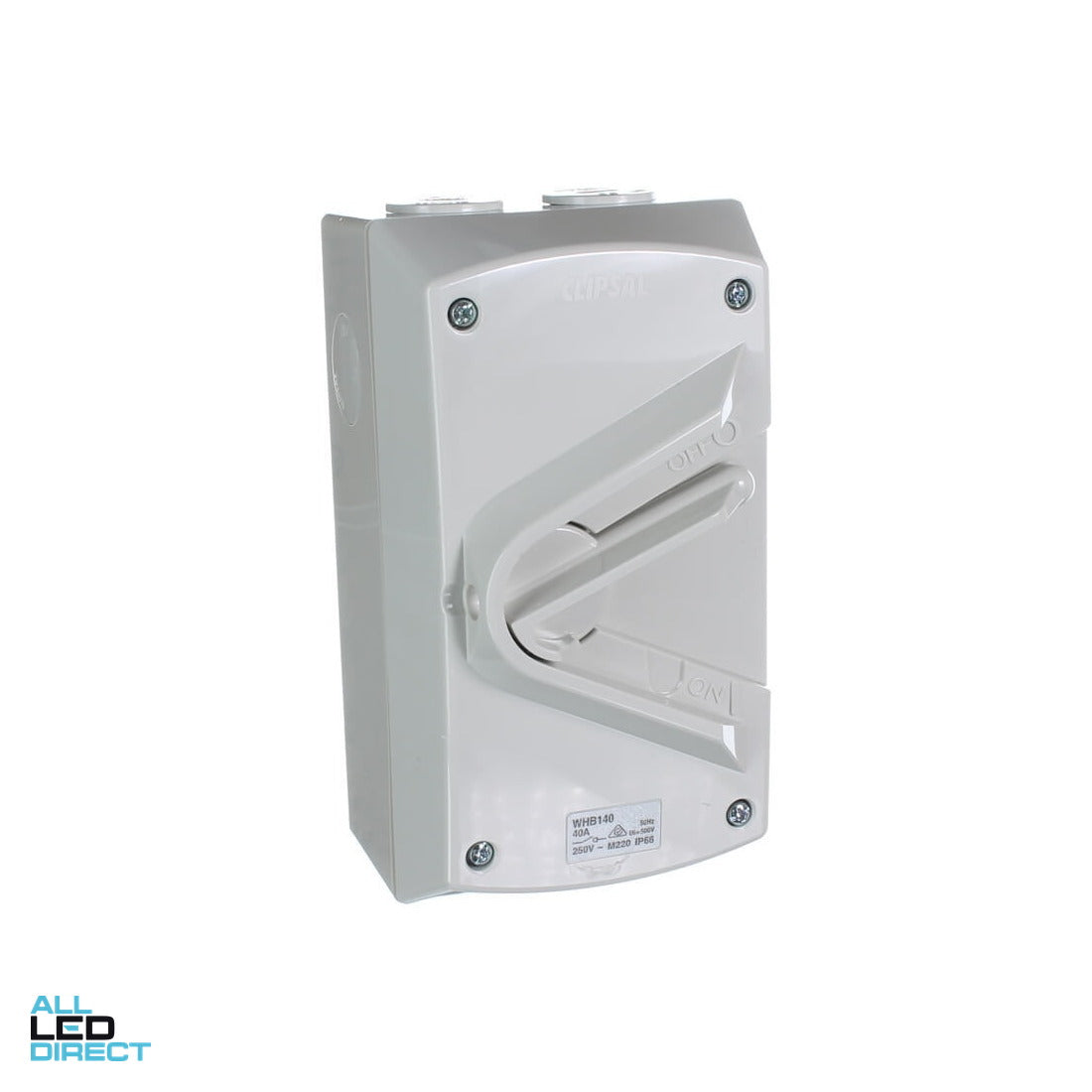 Clipsal 40 Amp 1 Pole WEATHERSHIELD IP66 Industrial Isolator Grey ALL LED Direct