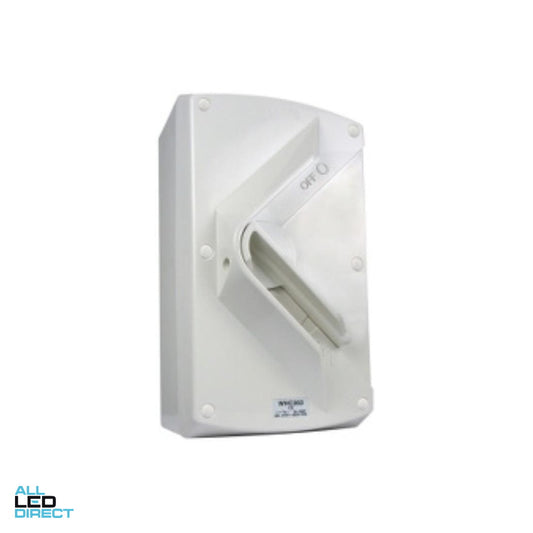 Clipsal 63 Amp 3 Pole WEATHERSHIELD IP66 Industrial Isolator Resistant Grey