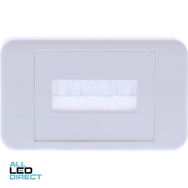 aDigitalLife Wall Plate Brush White