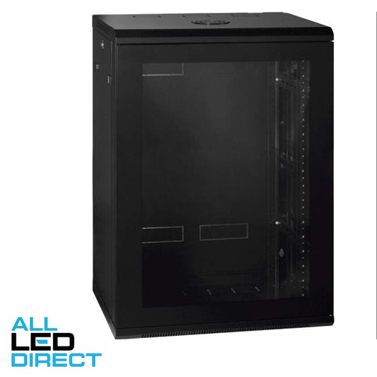 Racktech 18RU 600mm x 600mm WR SERIES Wall Mount Data Cabinet With Acrylic Door