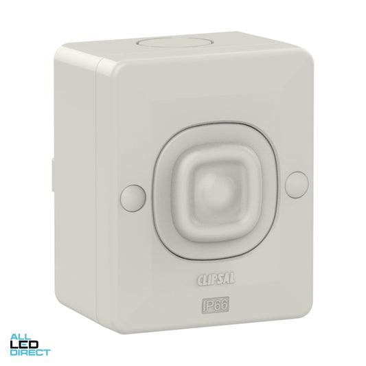 Clipsal 15 Amp 1 Gang WEATHERSHIELD Weatheproof Switch Grey ALL LED Direct