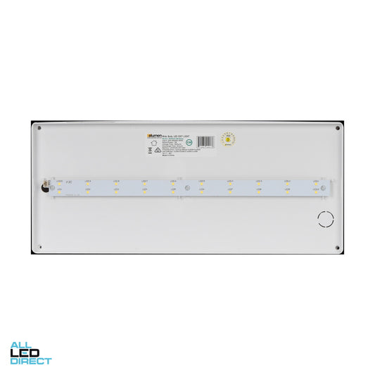 Elumen 7 W Surface Mounted Wide Body Kit For LED Emergency Exit Light ALL LED Direct