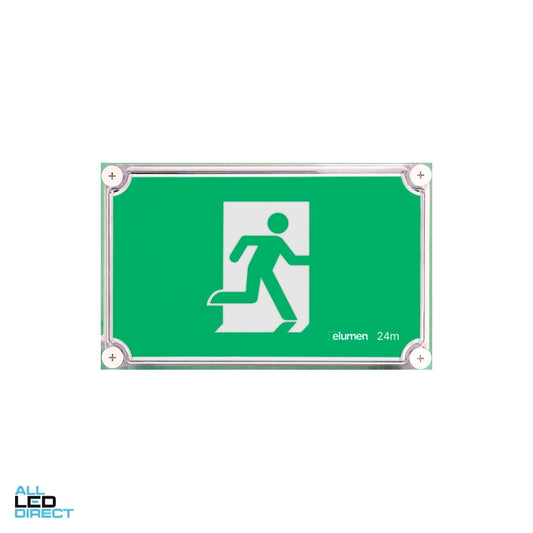 Elumen 7 W WHALE-EM Weatherproof Emergency Exit Light For Outdoor Use ALL LED Direct