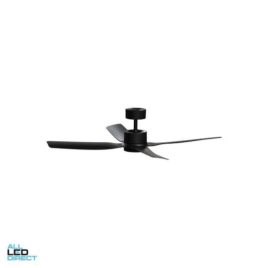 Clipsal 1300mm (51') AIRFLOW DC 4 Blade Ceiling Sweep Fan With ABS Blades Black ALL LED Direct