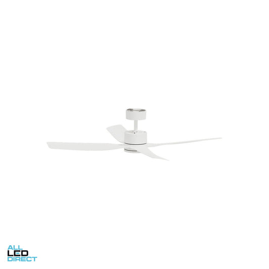 Clipsal 1300mm (51') AIRFLOW DC 4 Blade Ceiling Sweep Fan With ABS Blades White ALL LED Direct