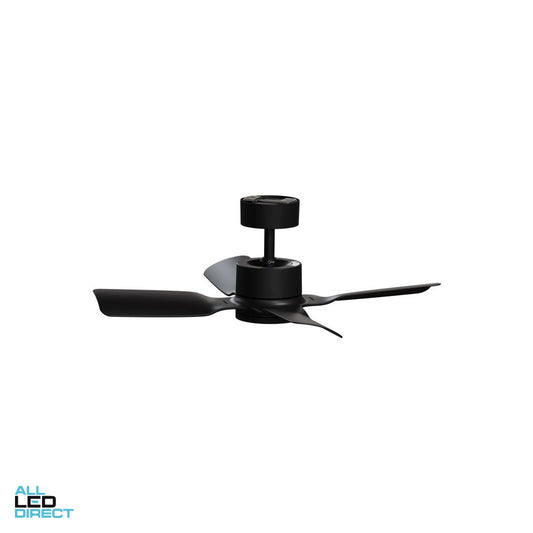 Clipsal 900mm (36') AIRFLOW DC 4 Blade Ceiling Sweep Fan With ABS Blades Black ALL LED Direct