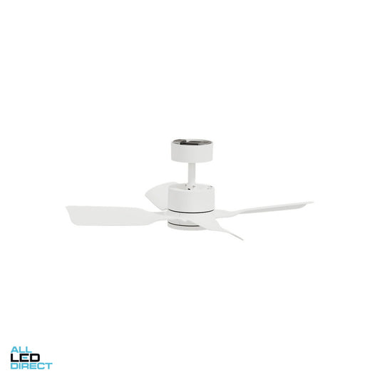 Clipsal 900mm (36') AIRFLOW DC 4 Blade Ceiling Sweep Fan With ABS Blades White ALL LED Direct