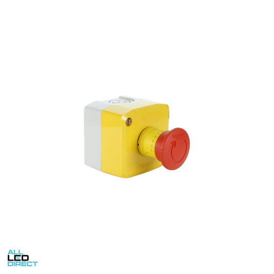 Schneider Control Station Emergency Stop Plastic Yellow ALL LED Direct