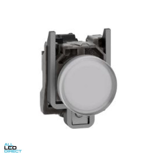 Schneider 22mm Pilot Light With Integral LED White 24 Volt AC/DC