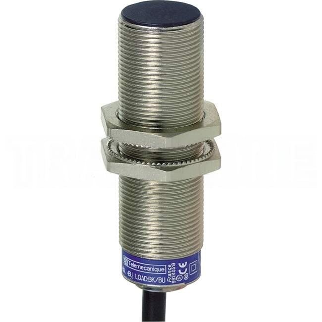 Schneider Inductive Sensor Cylindrical M18 x 62mm 24-240 Volt AC/DC 8mm Sensing Distance