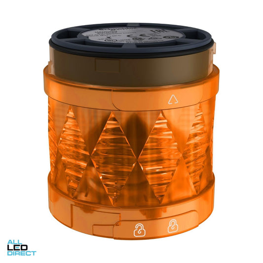 Schneider 24 Volt 60mm Tower Beacon LED Steady AC/DC IP65 Orange