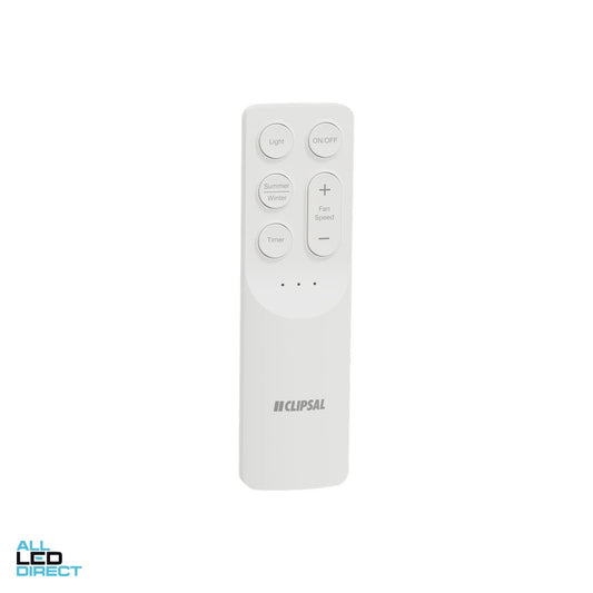 Clipsal AIRFLOW Remote Control For 3/4 Blades Sweep Fan White ALL LED Direct