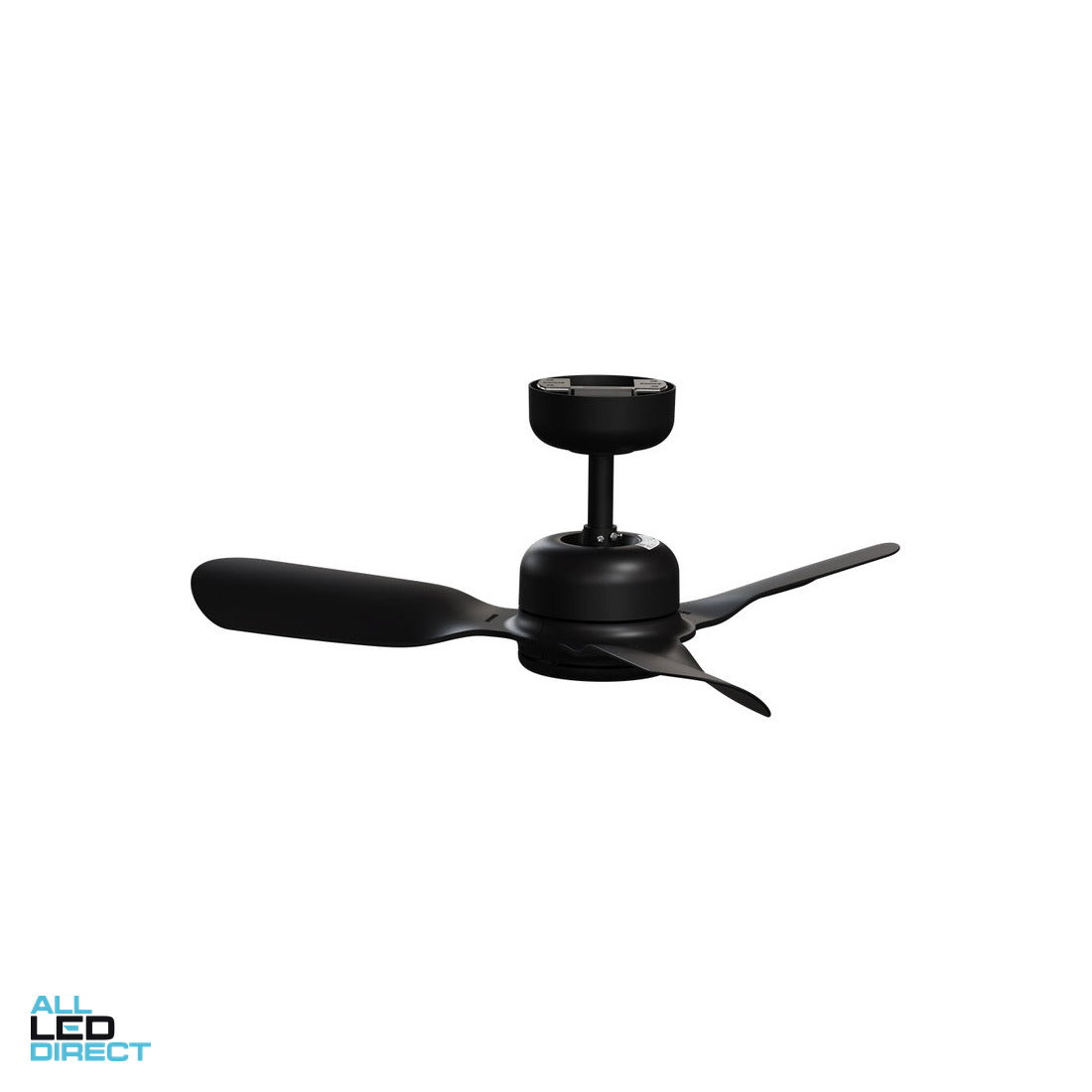 Clipsal 900mm (36') AIRFLOW DC 3 Blade Ceiling Sweep Fan With ABS Blades Black ALL LED Direct