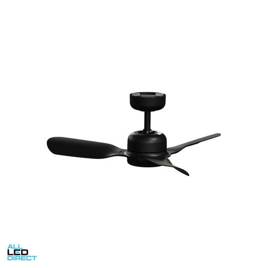 Clipsal 900mm (36') AIRFLOW DC 3 Blade Ceiling Sweep Fan With ABS Blades Black ALL LED Direct