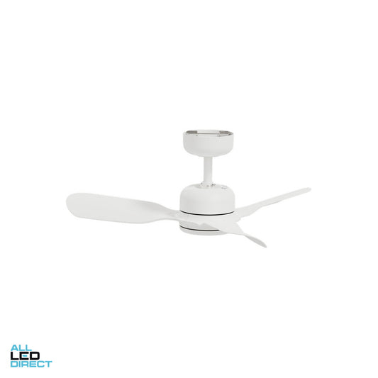 Clipsal 900mm (36') AIRFLOW DC 3 Blade Ceiling Sweep Fan With ABS Blades White ALL LED Direct