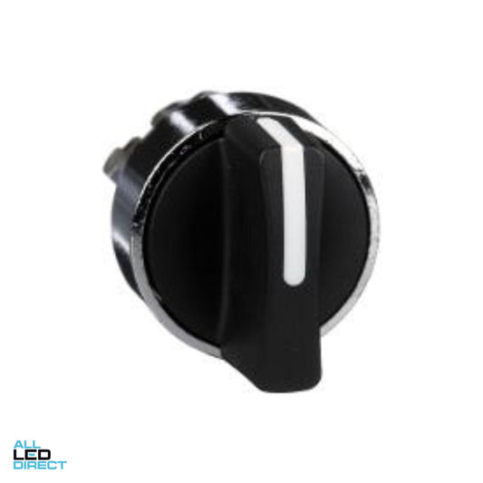 Schneider 22mm HARMONY 2 Position Stay Put Selector Switch Head Black
