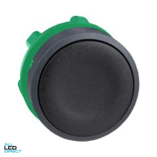 Schneider Pushbutton Head 22mm Plastic Black
