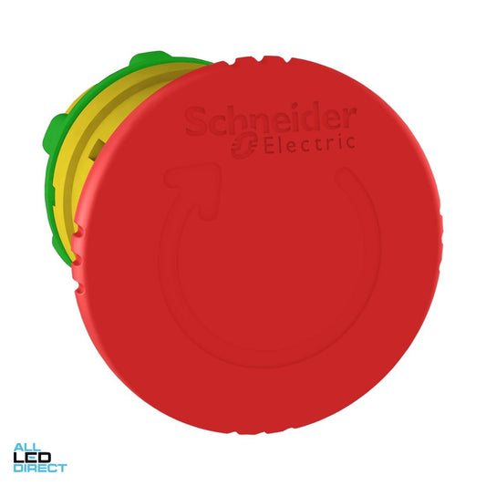 Schneider Emergency Stop Mushroom Head 40mm Plastic Red Turn To Release