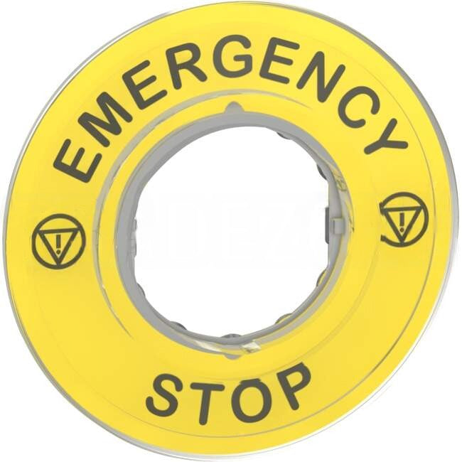 Schneider Circular Legend Emergency Stop Suits ZB4/ZB5 Mushroom Heads