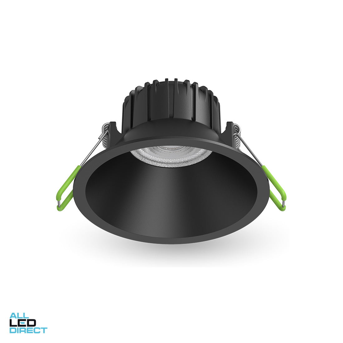 Atom 12 W LUMARA 90 mm Low Glare Dimmable LED Downlight Black CRI90 2700/3000/4000 K