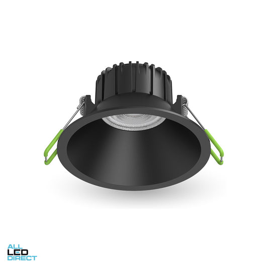 Atom 12 W LUMARA 90 mm Low Glare Dimmable LED Downlight Black CRI90 2700/3000/4000 K