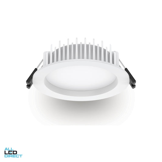 Atom 8 W 90 mm Recessed Lens Low Profile LED Downlight Dimmable White 3000/4000/5700 K