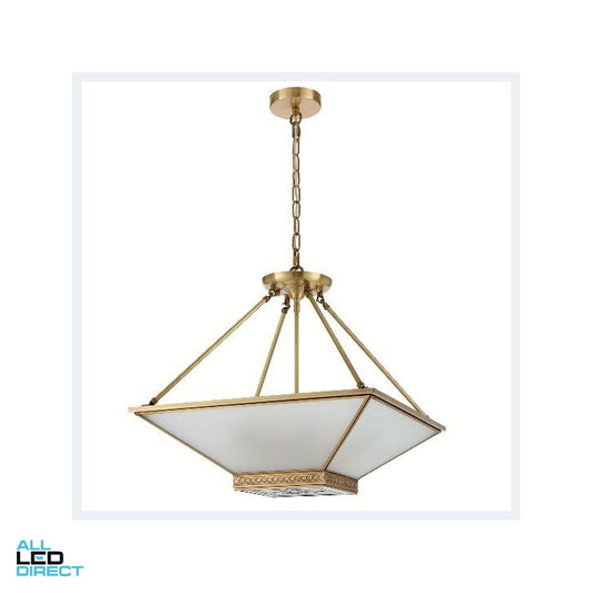 Chandelier square 4x25W Brights ALL LED Direct