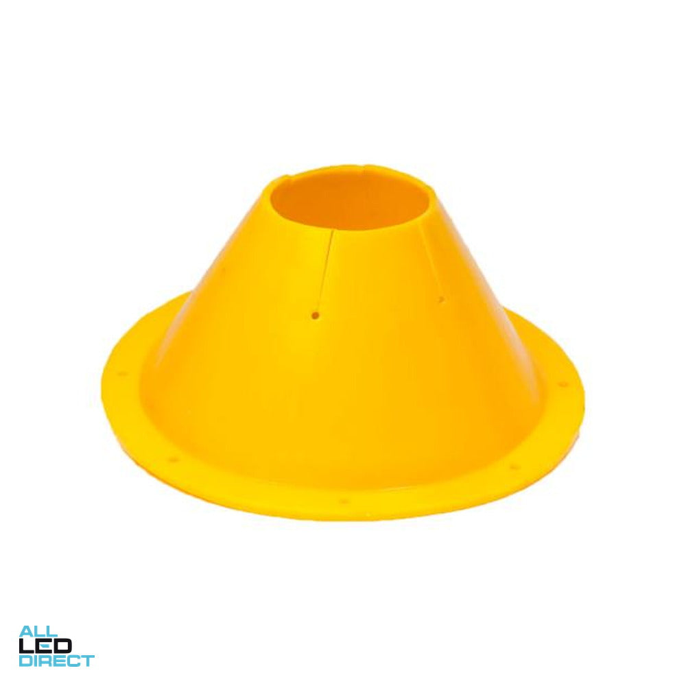 Chip deflection cone and curtain
