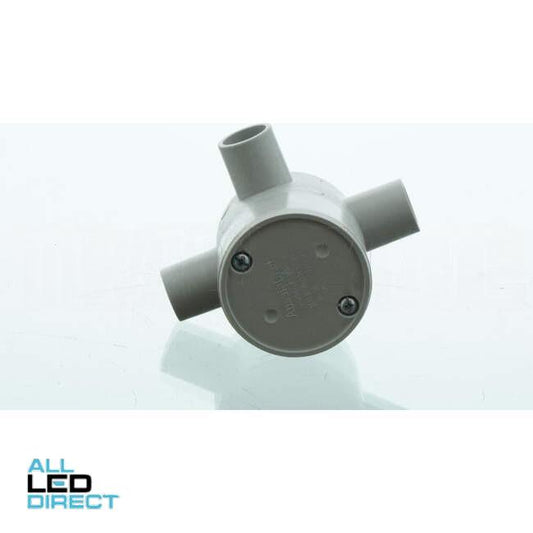 APP 20mm 3 Way Deep Round Junction Box - Green Star Certified