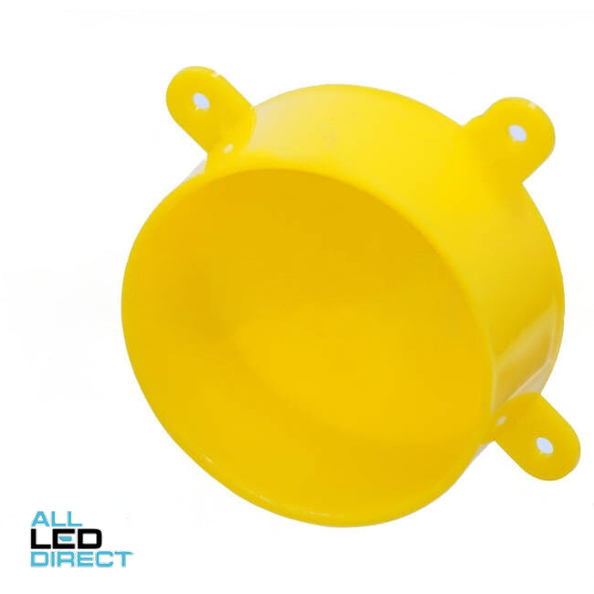 Tripac Disposable Round Conduit Junction Box Lid Yellow Each