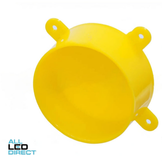 Tripac Disposable Round Conduit Junction Box Lid Yellow Each