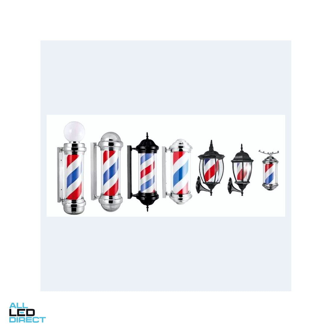12W LED barber pole light Brights ALL LED Direct