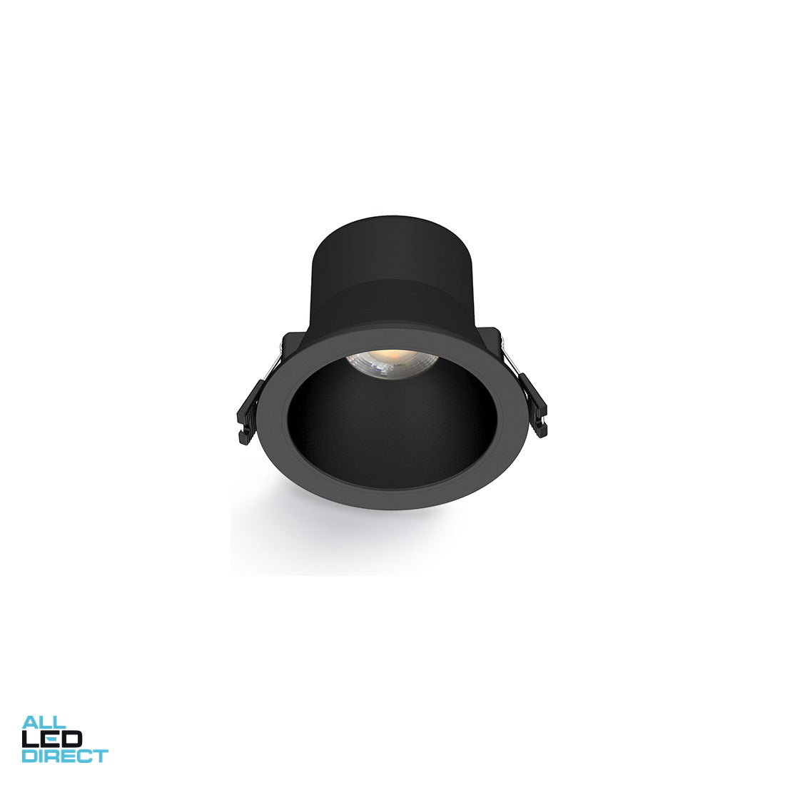 Atom 8 W MAXIMUS 92 mm Low Glare Dimmable LED Downlight Black 3000/4000/5700 K