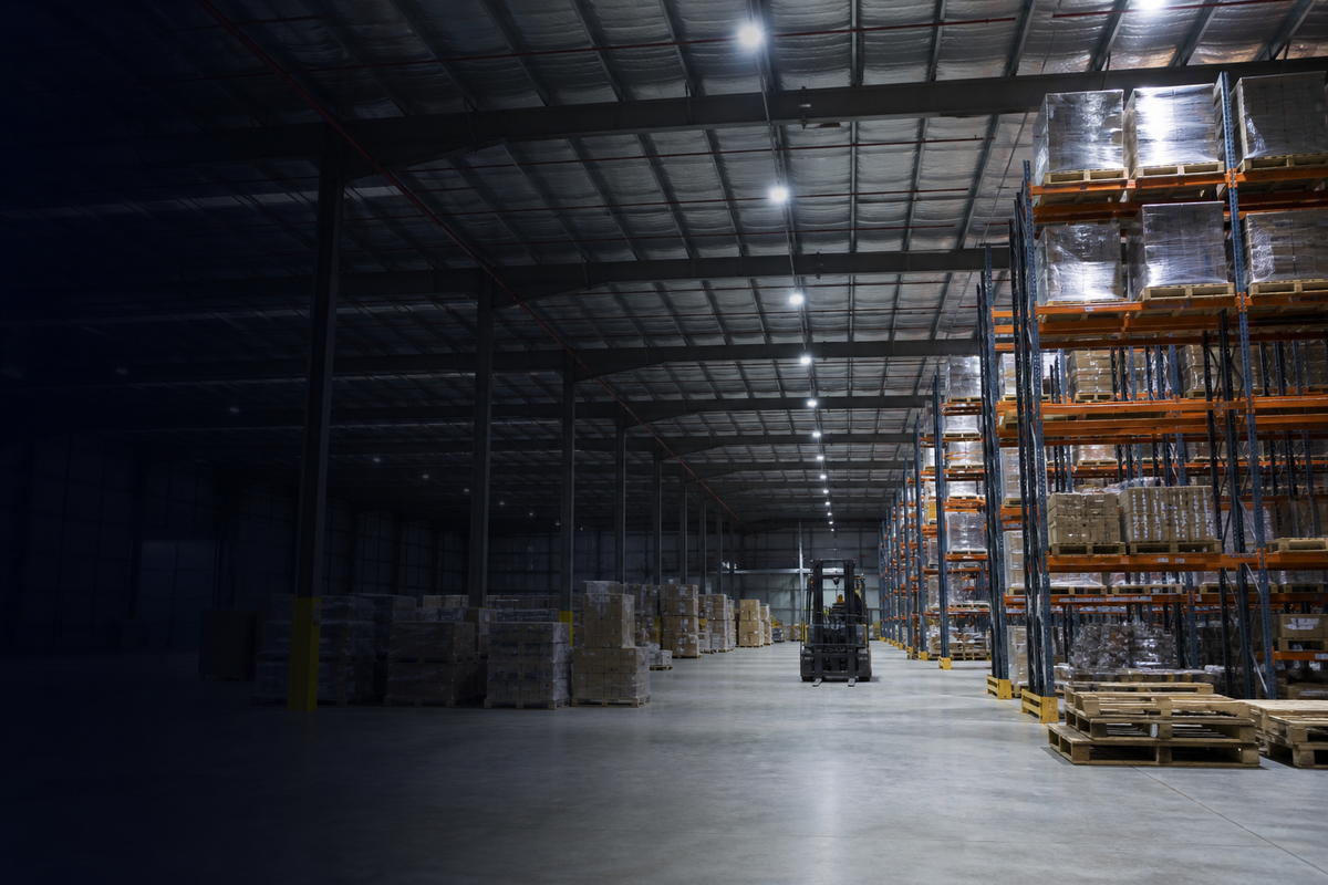 Warehouse LED highbay lighting — ALL LED Direct commercial and industrial lighting