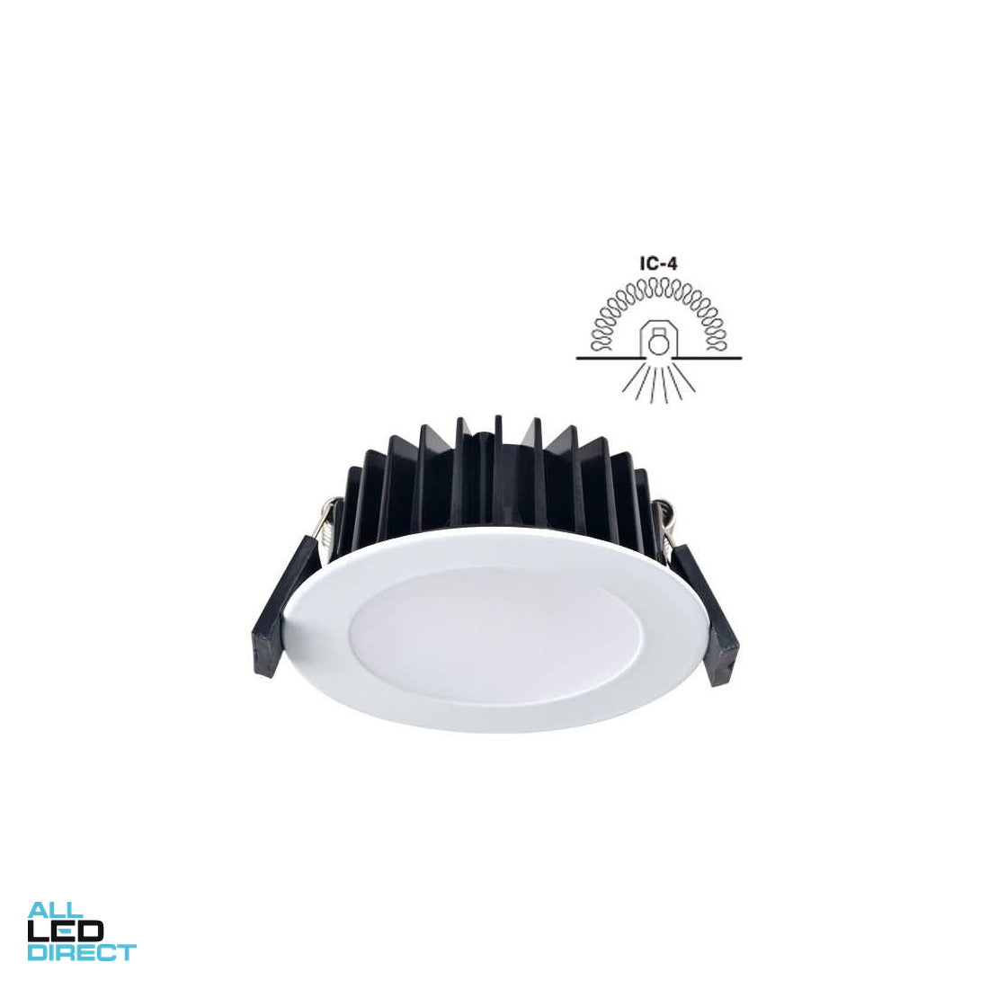 SAL 10 W 92 mm ECOGEM Dimmable LED Fixed Downlight White 6000 K 800 lm