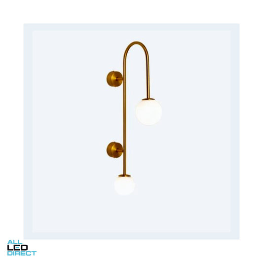 Dual globe wall light 2x6W Brights ALL LED Direct