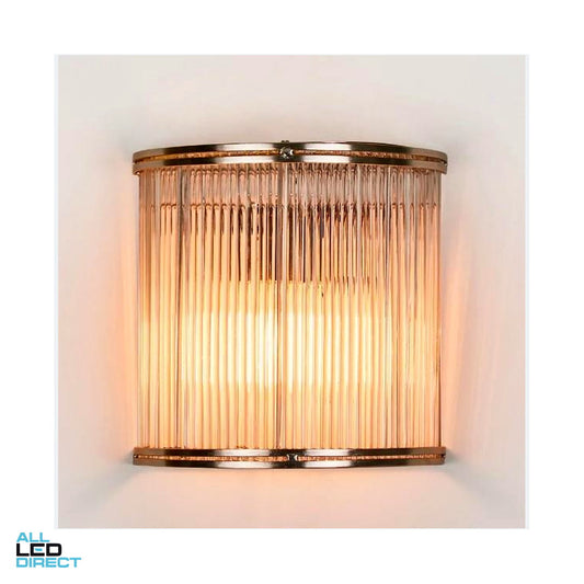 6W glass rod wall cylinder Brights ALL LED Direct